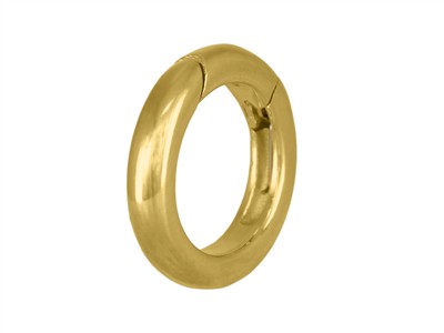 Unsichtbarer Verschluss 10 Mm, Rundrohr, Gelbgold 18k 3n - Standard Bild - 3