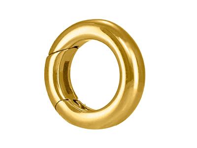 Unsichtbarer Verschluss 13,40 Mm, Rundrohr, Gelbgold 18k 3n - Standard Bild - 2