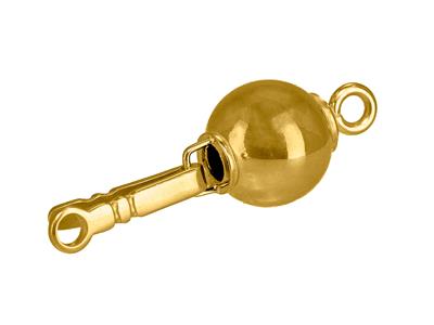 Verschluss Unverlierbar, Glatte Kugel 8 Mm, Verschluss - Standard Bild - 3