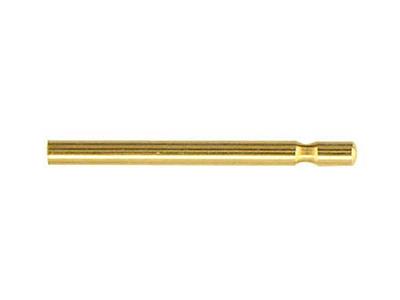 Einfache Stange Für Ohrring-verschluss 1 X 13 Mm, 18k Gelbgold. Ref. 07435, Pro Paar