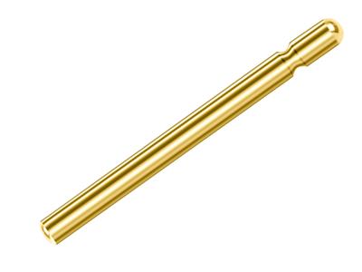 Einfacher Stift Für Poussette 1 X 10 Mm, 18k Gelbgold. Ref. 07400-10, Das Stück - Standard Bild - 3