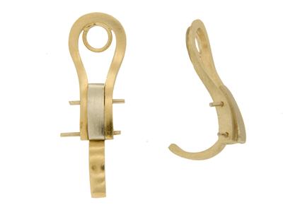 Ohrringsystem Clip 22 Mm, 18k Gelbgold. Ref. 7335-bis, Das Paar - Standard Bild - 1