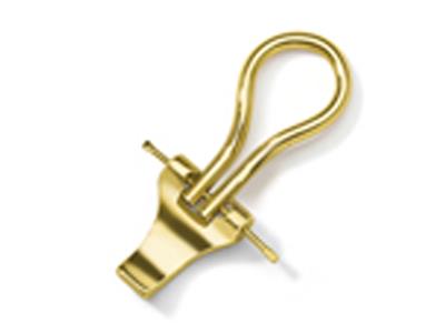 System Ohrclip Mit Langer Tongue, 18k Gelbgold. Ref. 154000, Das Paar - Standard Bild - 1