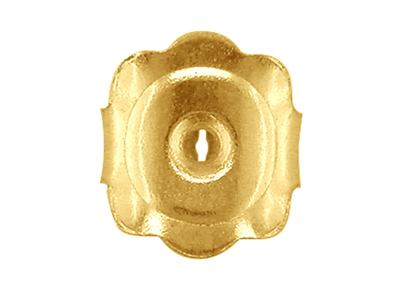 Belgische Ohrmutter, Geschwungen, Gelbgold18k. Ref. 07406, Das Paar - Standard Bild - 2