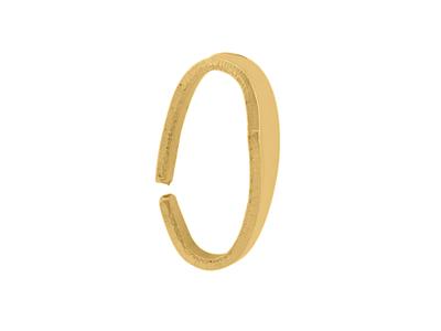 Geschlossener Dreieckiger Trapezring 7,5 X 3,5 Mm, 18k Gelbgold. Ref. 07230 - Standard Bild - 2