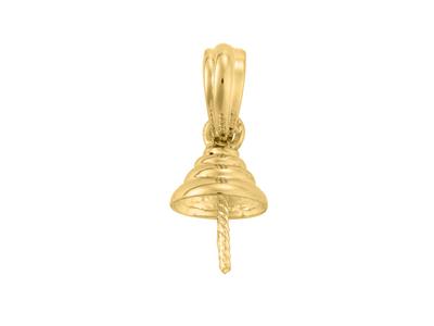 Beweglicher Anhänger Für Perlen Von10 Bis 11 Mm, 18k Gelbgold. Ref. B E026