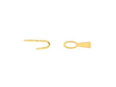 Spitze Mit Ring Für Typenschild, 0,70 X 0,20 Mm, 18k Gelbgold