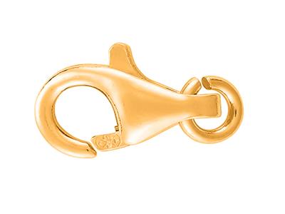 GewÖlbter, GeprÄgter Handschellenverschluss Mit Freiem Ring 9 Mm, 18k Gelbgold. Ref. 17028