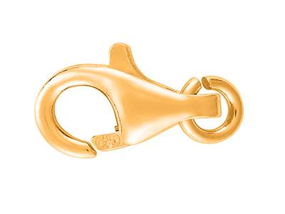 Gewölbter, Geprägter Menotte-verschluss Mit Freiem Ring 9 Mm, 18k Gelbgold. Ref. 17033
