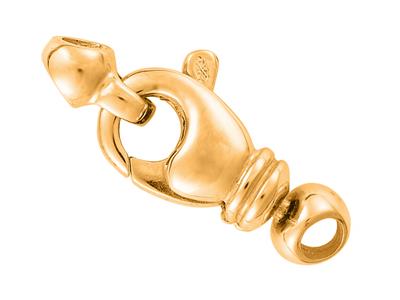 Handschellenverschluss Mit Endstückund Drehring 18 Mm, 18k Gelbgold. Ref. 17170