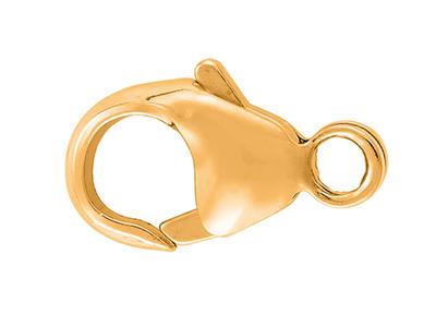Gewölbter, Gestanzter Handschellenverschluss Mit Integriertem Ring 11 Mm, 18k Gelbgold Ref. 17196