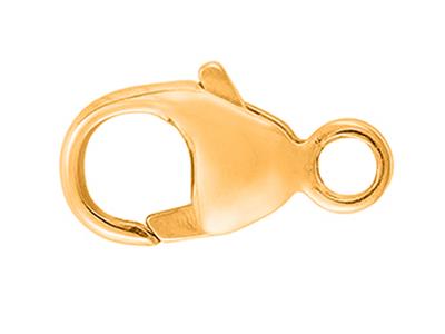 Karabinerhaken Gewolbt & Gestanzt Mit Integriertem Ring 8 Mm, 18k Gelbgold. Ref. 27001 - Standard Bild - 1