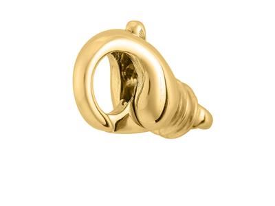 Barocker Handschellenverschluss Mit Gegossenem Ring 22 Mm, 18k Gelbgold. Ref. 07122 - Standard Bild - 2