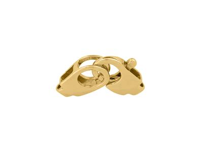Doppelter Knebelverschluss 22 X 8 Mm, 18k Gelbgold. Ref. 17168 Bis MM - Standard Bild - 2