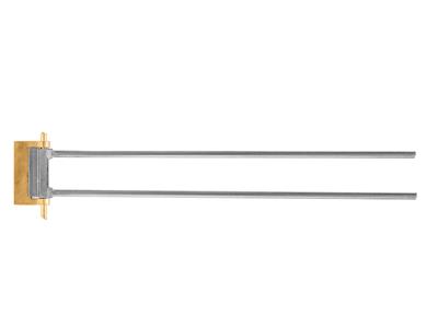 Broochensystem Mit Doppelpin 10 Mm,18k Gelbgold. Ref. 07202-bis - Standard Bild - 1
