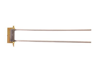 Broschensystem Mit Doppelstab 18 Mm, Gelbgold 18k. Ref. 07202-bis - Standard Bild - 1