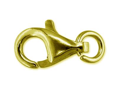 Gewölbter, Geprägter Handschellenverschluss Mit Freiem Ring 13 Mm, 18kgelbgold. Ref. 17034