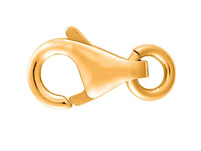 Handschellenverschluss, Gewölbt, Geprägt, Mit Freiem Ring 8 Mm, 18k Gelbgold. Ref. 17191