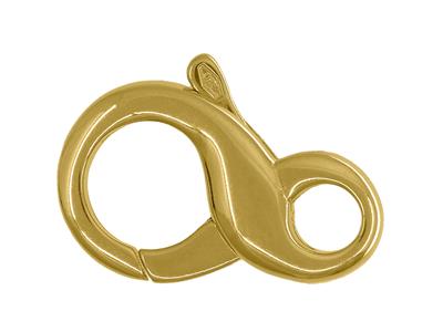 Karabinerhaken In Acht 15,70 Mm, Verschluss, 18k Gelbgold. Ref. 17068