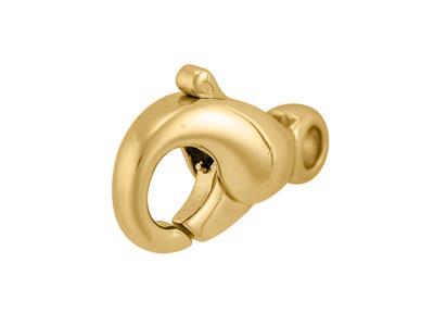 Handschellenverschluss Im Geschmolzenen Barockstil 17 Mm, 18k Gelbgold. Ref. 17018 - Standard Bild - 2