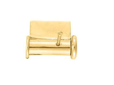 Broschenverschluss Federverschluss 8 Mm, 18k Gelbgold. Ref. 07211-3 - Standard Bild - 1