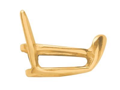 Fassung 3 Krappen Für 6 X 4,5 MM Birnenstein, 18k Gelbgold. Ref. 04823 - Standard Bild - 2