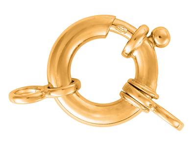 Seemannsring Mit Doppelring 14mm, 18k Gelbgold. Ref. 27015