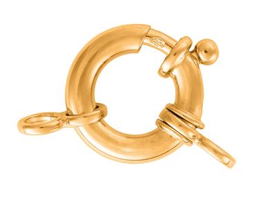 Seemannsring Mit Doppelring 14mm, 18k Gelbgold. Ref. 27015 - Standard Bild - 2