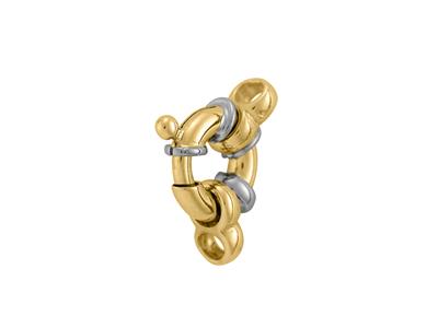 Seemannsring Mit Doppelring 11 Mm, Bicolor-gold18k. Ref. 27030 - Standard Bild - 2