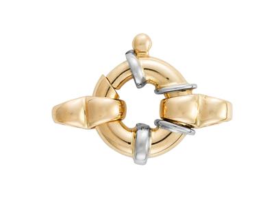 Mariner-ring Mit Doppelring 13mm, 18k Bicolor Gold. Ref. 27031