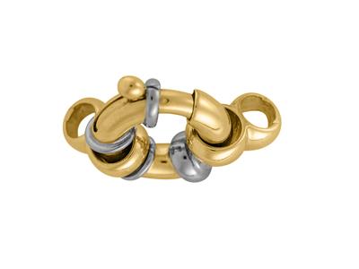 Seemannsring Mit Doppelring 13 Mm, 18k Bicolor Gold. Ref. 27031 - Standard Bild - 2