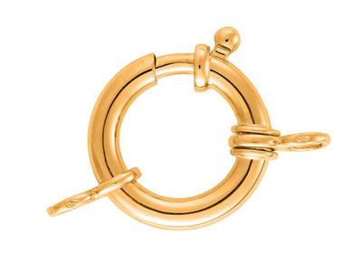 Seemannsring Mit Doppelring 17mm, 18k Gelbgold. Ref. 17002