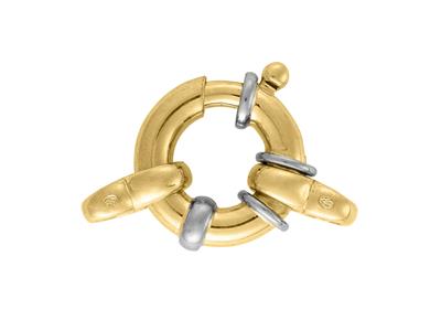 Seemannsring Mit Doppelring 17mm, 18k Bicolor Gold. Ref. 17040