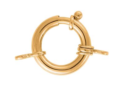 Seemannsring Mit Doppelring 21 Mm, 18k Gelbgold. Ref. 17076