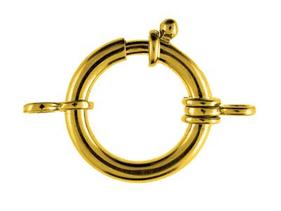 Marin-ring Mit Doppelring 19mm, 18kgelbgold. Ref 17000