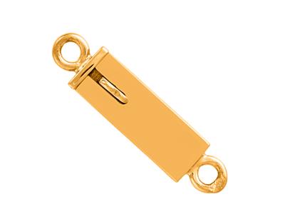 Rechteckiger, Glatter Verschluss 8 Mm, 1-reihig, 18k Gelbgold. Ref. 07131