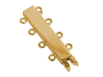 Rechteckiger, Glatter Verschluss 20mm, 4-reihig, 18k Gelbgold. Ref. 0 7116-4