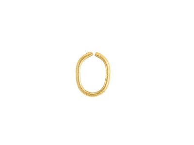 Schlaufe Halb Runddraht 6,80 X 4,95mm, Gelbgold 18k. Ref. 07225 - Standard Bild - 1