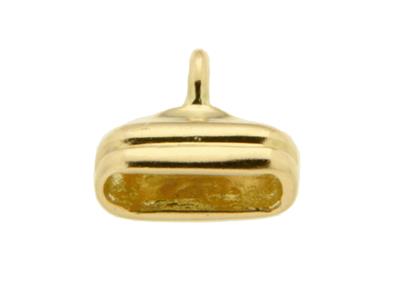 Rechteckiges, Godroniertes Endstück7,5 Mm, 18k Gelbgold. Ref. 17152 - Standard Bild - 2