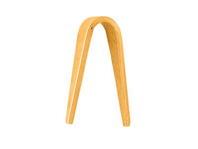 Dreieckige Anhängerschlaufe 9,1 X 3mm, 18k Gelbgold. Ref. 07251-2 - Standard Bild - 2