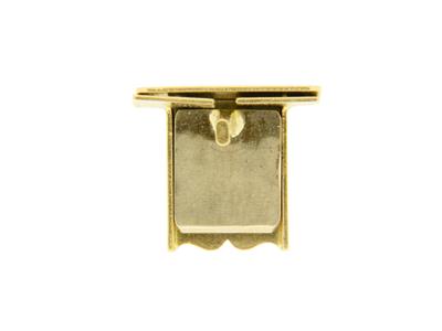 Klickverschluss 6,5 Mm, 18k Gelbgold. Ref. 07167