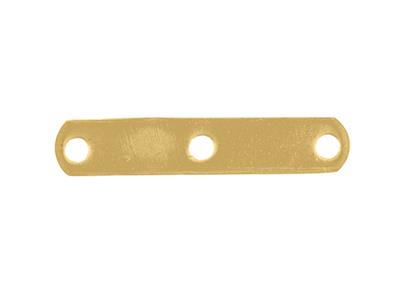 Zwischenlage 3-loch-steg 12.20 Mm, 18k Gelbgold. N 3