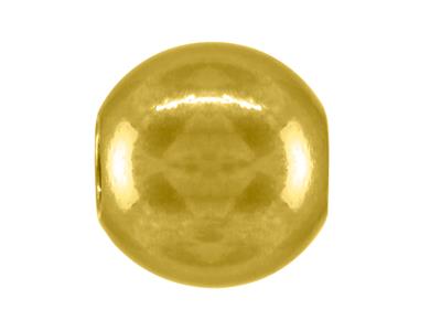 Schwere Kugel Glatt Poliert 2 Locher, 5 Mm, Gelbgold 18k - Standard Bild - 2