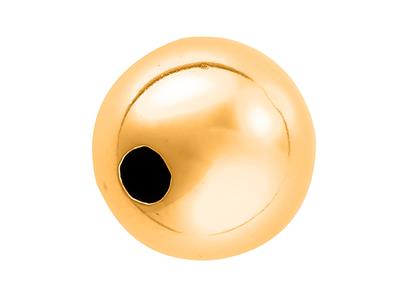 Glatte Leichte Kugel 2 Locher, 8 Mm, 18k Gelbgold. Ref. 04771, Pro Stück - Standard Bild - 1