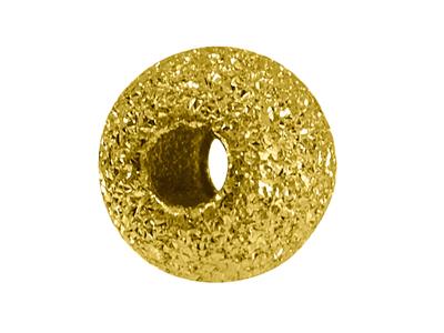 Schwere Laserkugel 2 Locher, 4 Mm, Gelbgold 18k - Standard Bild - 1