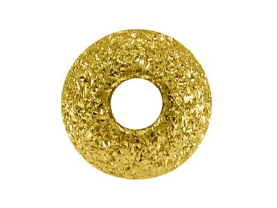 Schwere Laserkugel 2 Löcher, 4 Mm, 18 Karat Gelbgold - Standard Bild - 3