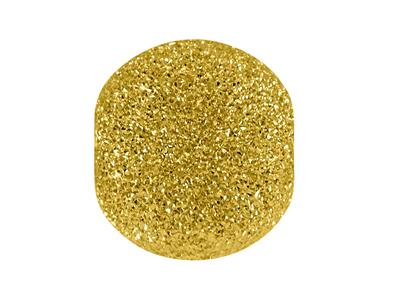 Schwere Laserkugel Granuliert 2 Löcher, 6 Mm, Gelbgold 18k - Standard Bild - 2