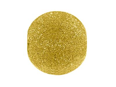 Schwere Laser-geätzte Kugel 2 Löcher, 10 Mm, 18 Karat Gelbgold - Standard Bild - 2