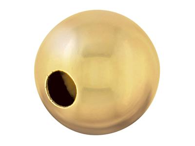 Schwere Kugel Glatt 1 Loch, 5 Mm, 18k Gelbgold. Ref. 04749 - Standard Bild - 1