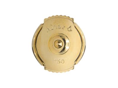 Altor Verschlusssystem Für Ohrringe, 7 Mm, 18k Gelbgold. Ref. Alt01, Pro Stück - Standard Bild - 2